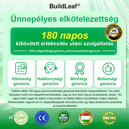 🎁 BuildLeaf® Csak 5 doboz maradt! További 30%-os kedvezményt kínálunk! Szedd össze magad és tedd helyre az egészséged. Vedd meg most, és nem lesz más lehetőség, amíg jövő évig vársz!