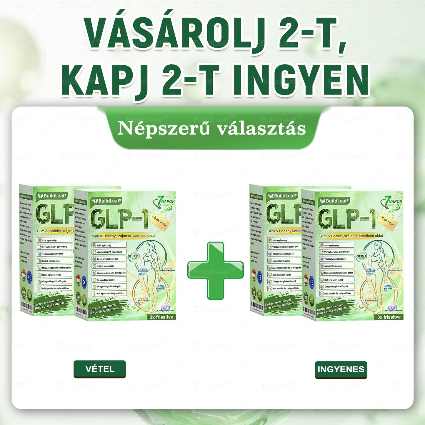 🎁 BuildLeaf® Csak 5 doboz maradt! További 30%-os kedvezményt kínálunk! Szedd össze magad és tedd helyre az egészséged. Vedd meg most, és nem lesz más lehetőség, amíg jövő évig vársz!